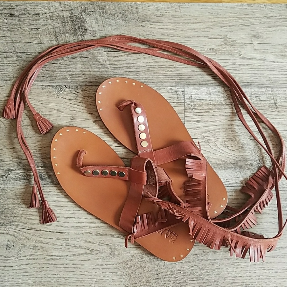 Zara strappy flips